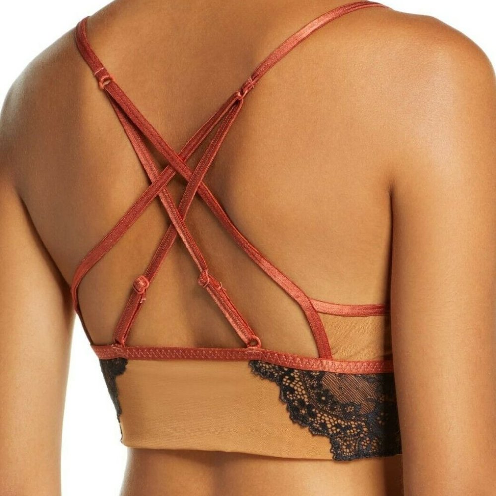 Free People Small Lea Soft Bralette Lace 897 - Picture 2 of 8